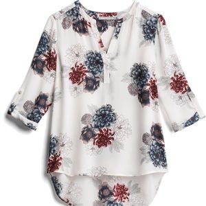 Koda Split Neck Blouse. White Size Large